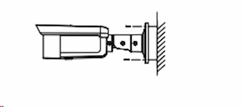 Caméra de surveillance bullet 4 MP DS-2CD1043G2-LIU(F) avec éclairage hybride et microphone intégré.
