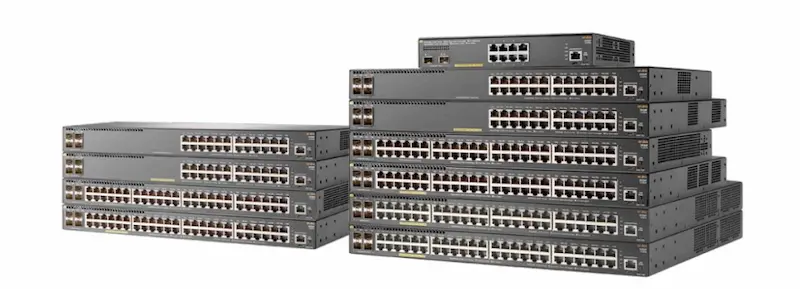 Switch HPE Aruba 2930F avec 48 ports Ethernet Gigabit et 4 ports SFP pour réseaux d’entreprise.