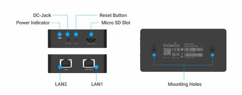 Contrôleur FitController100 EnGenius pour gestion centralisée de réseau WiFi et switches Fit.