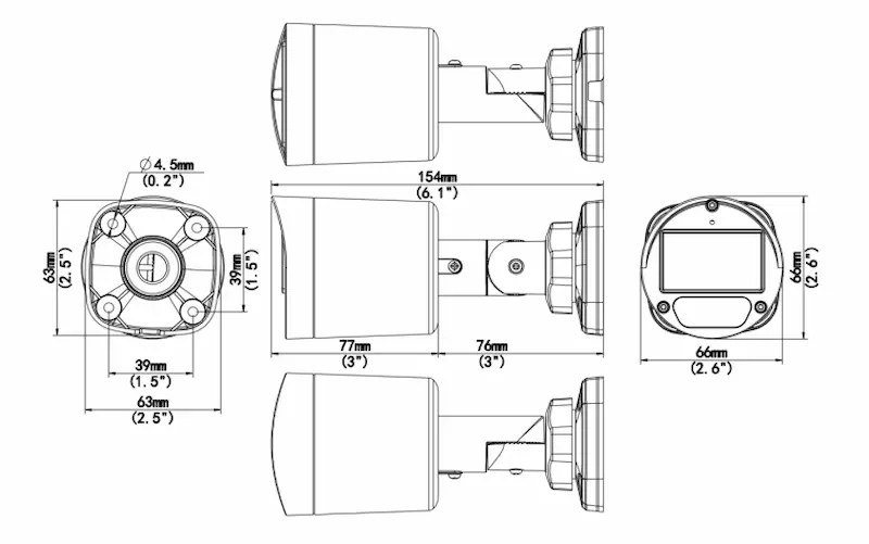 Caméra analogique 2MP LightHunter bullet avec IR 40 m, boîtier IP67 robuste et support TVI/AHD/CVI/CVBS.