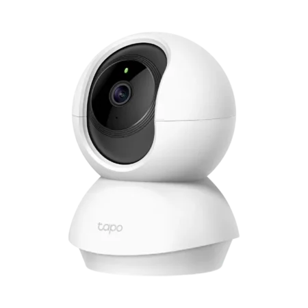 Caméra de vidéosurveillance WiFi Tapo C210 avec rotation motorisée, enregistrement 2K 3MP, vision nocturne et audio bidirectionnel.